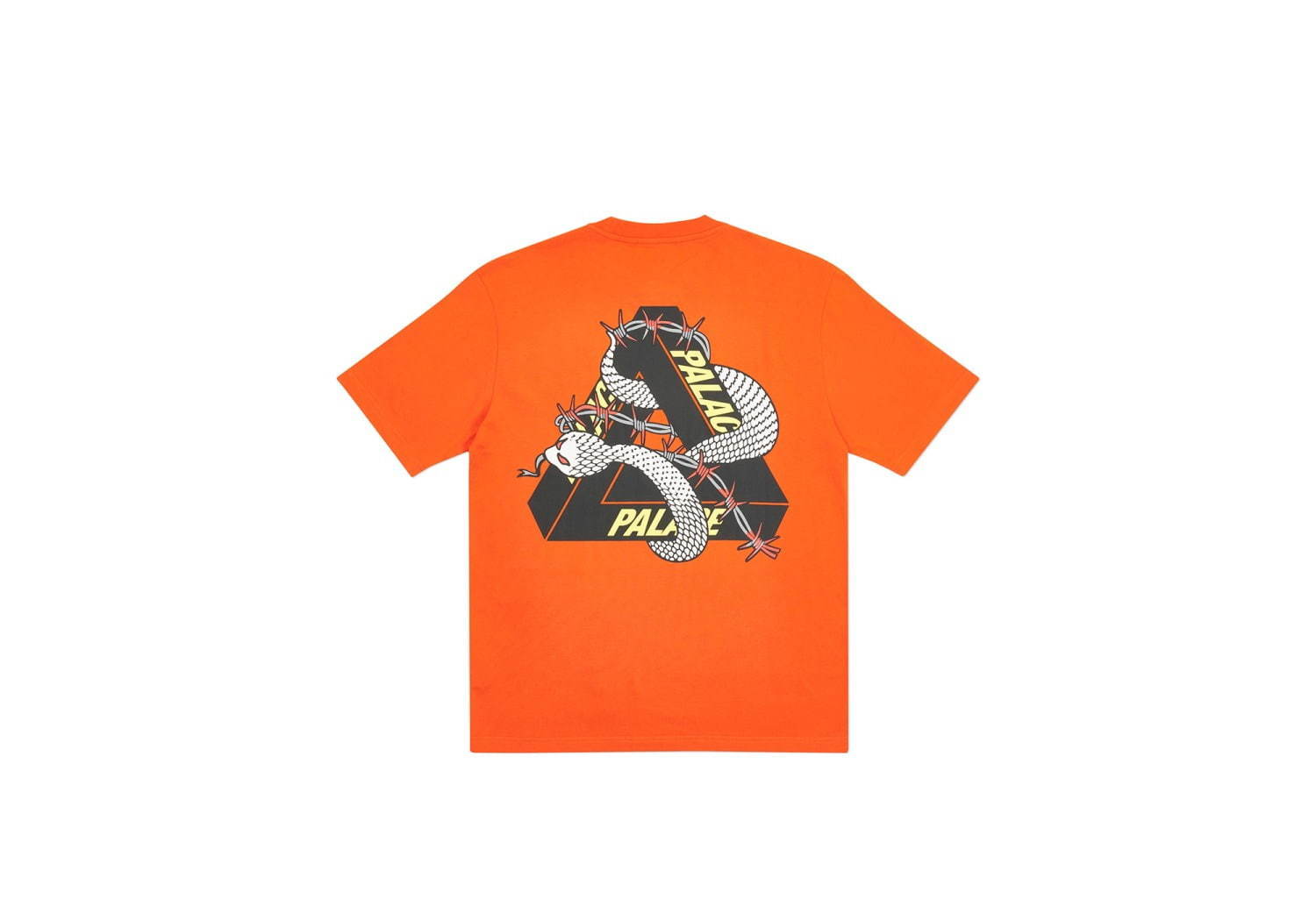 パレス スケートボードの新作Tシャツ、“蛇”“有刺鉄線”を纏ったロゴ ...