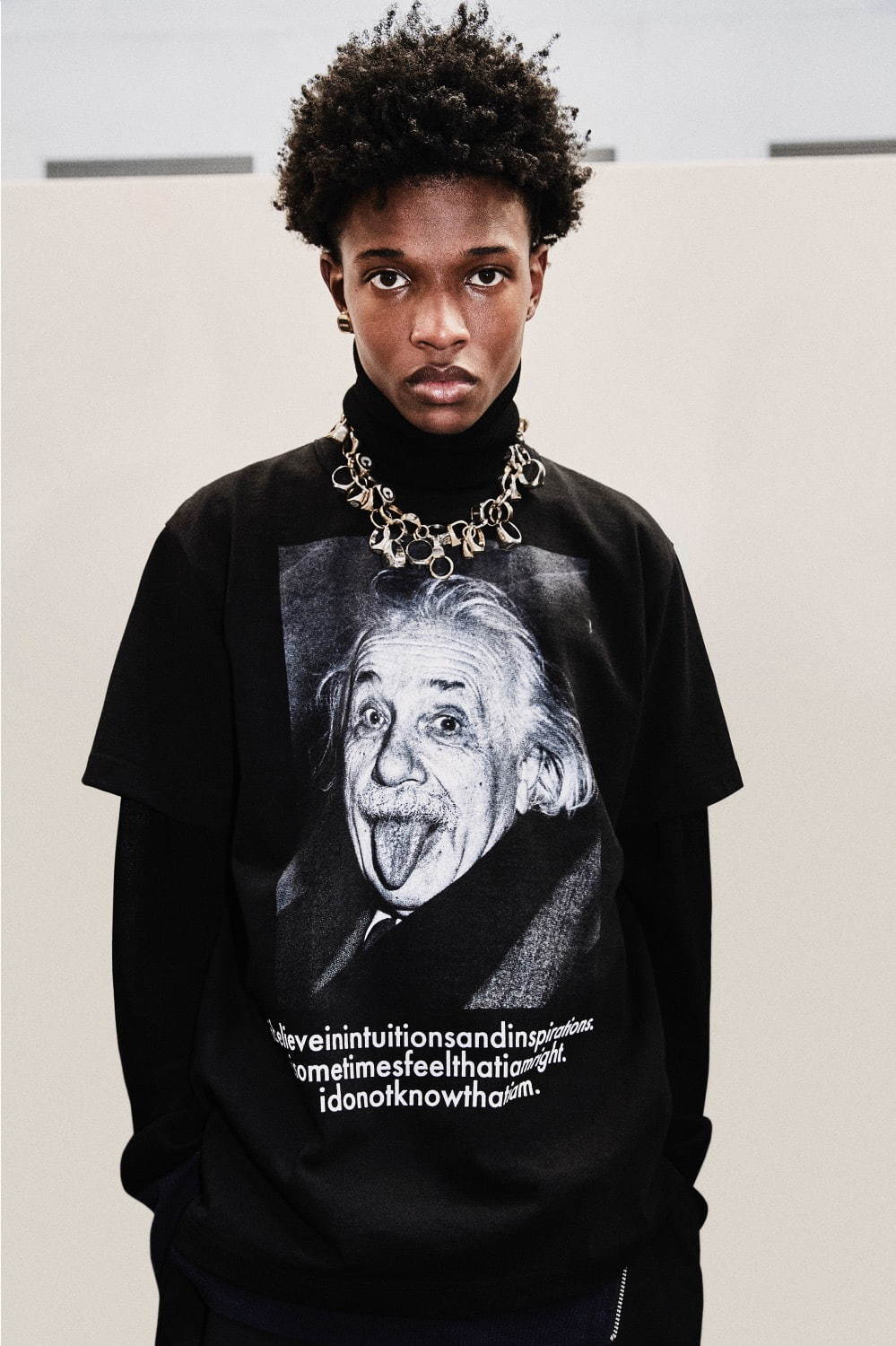 sacai　2020AW Einstein T-Shirt アインシュタインT