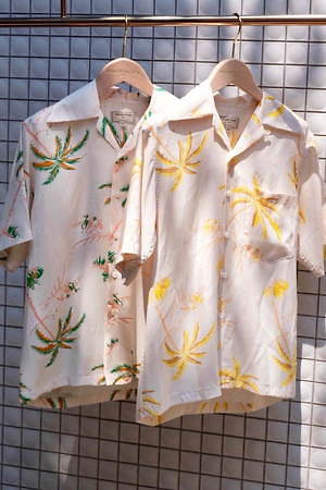 【新品未使用】メゾンキツネ Kona Bay Hawaii アロハシャツ