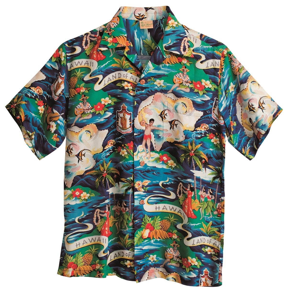 ビンテージ 50s 40s 和柄 ハワイアンシャツ vintage アロハシャツ-