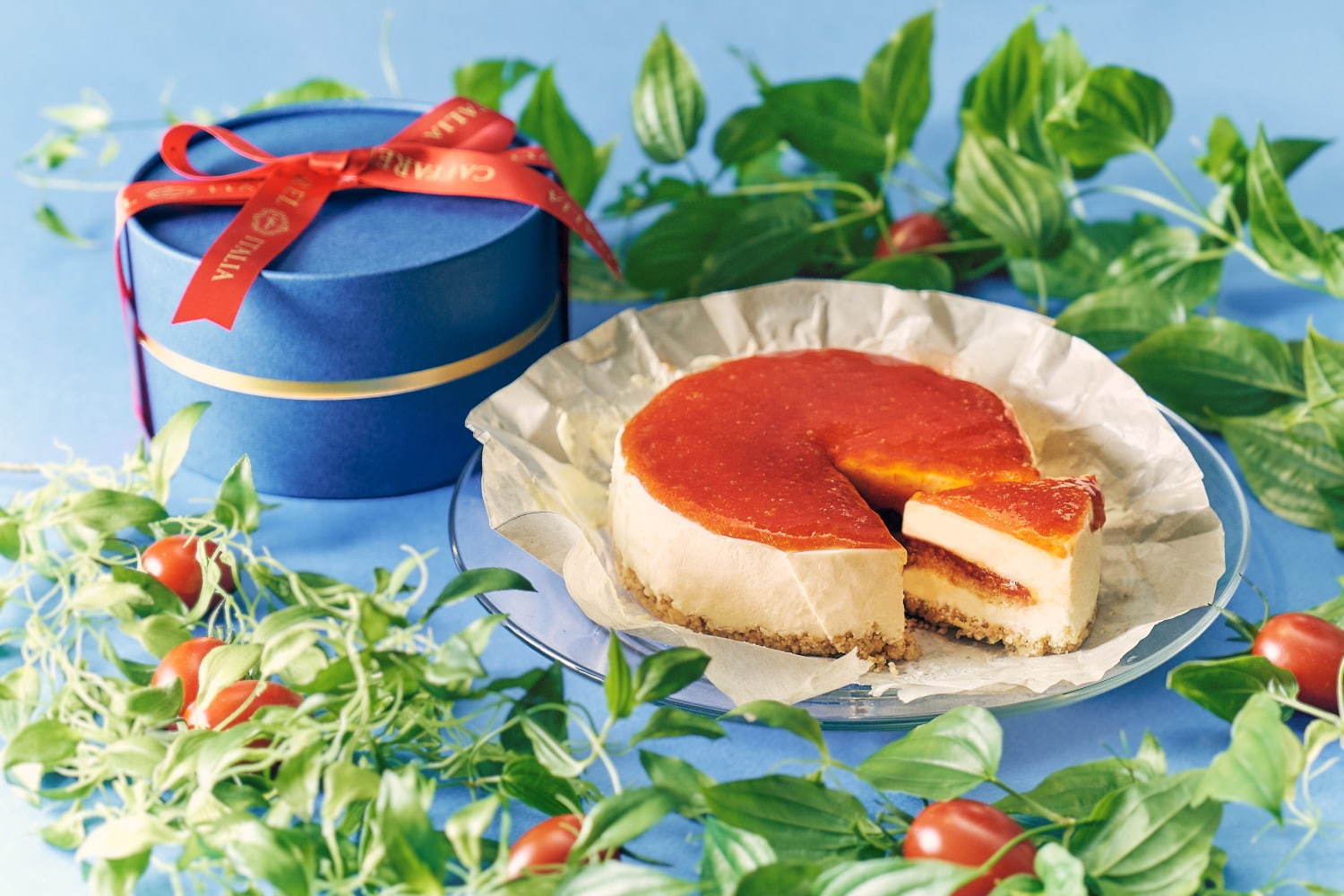 写真12 12 カファレルから濃厚ジャンドゥーヤのチーズケーキ カプレーゼ のように味わうトマトチーズケーキ ファッションプレス