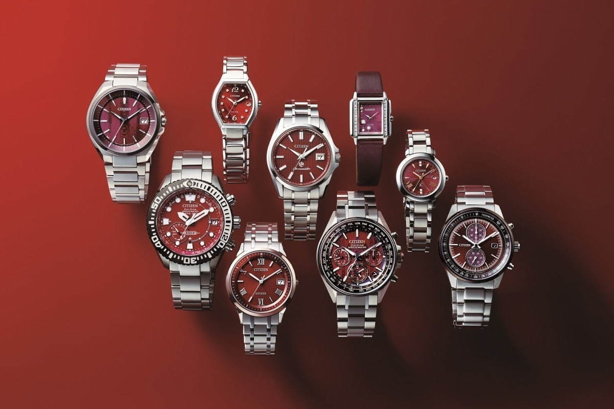 シチズン「情熱の赤」テーマの新作腕時計9型、赤い文字板に“星”や高層 ...