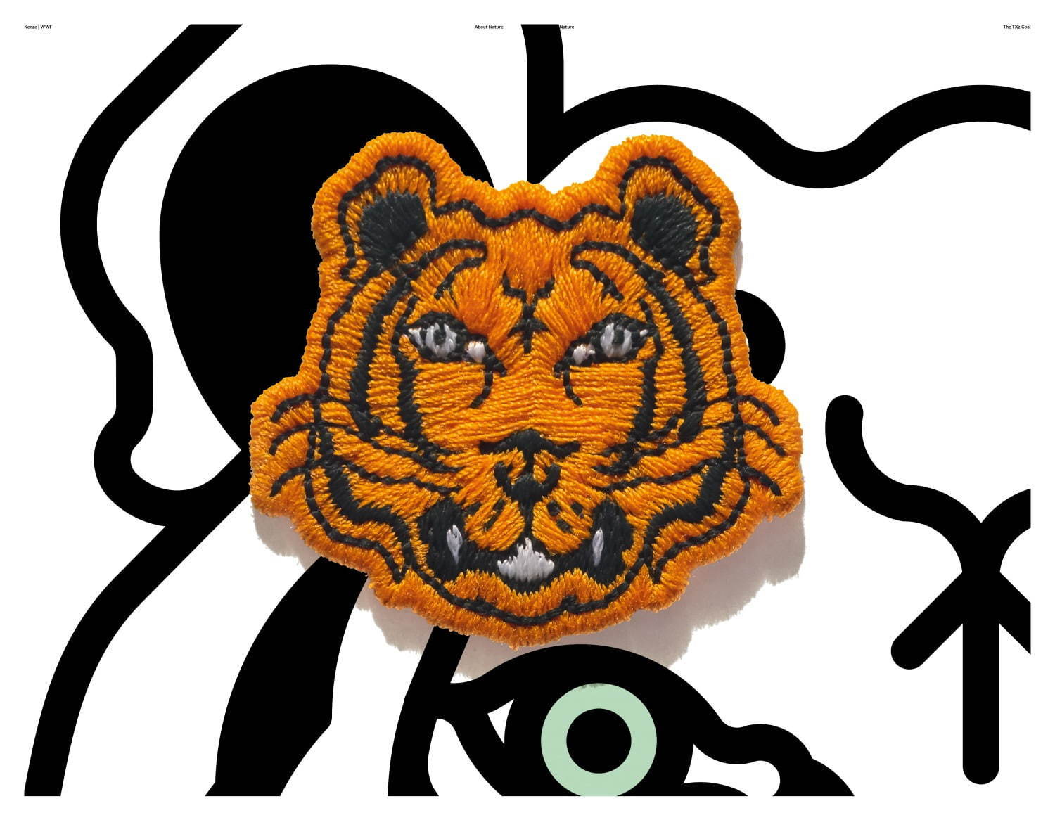ケンゾー“タイガー”の立体刺繍入りフーディやTシャツ、オーガニック ...