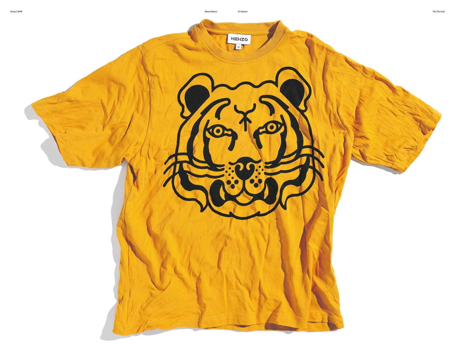 ケンゾー“タイガー”の立体刺繍入りフーディやTシャツ、オーガニック