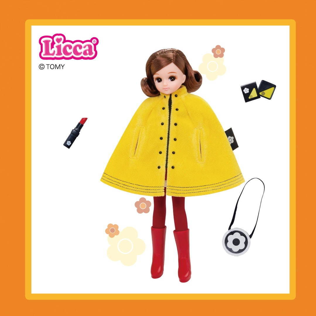 マリークヮントの限定 リカちゃん 人形 60年代の ミニスカ ワンピース ポップなコート付き ファッションプレス