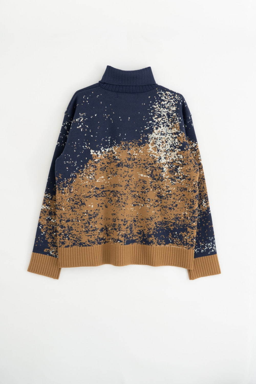 身幅約56cmMURRAL ray of light knit sweater (navy) - トップス