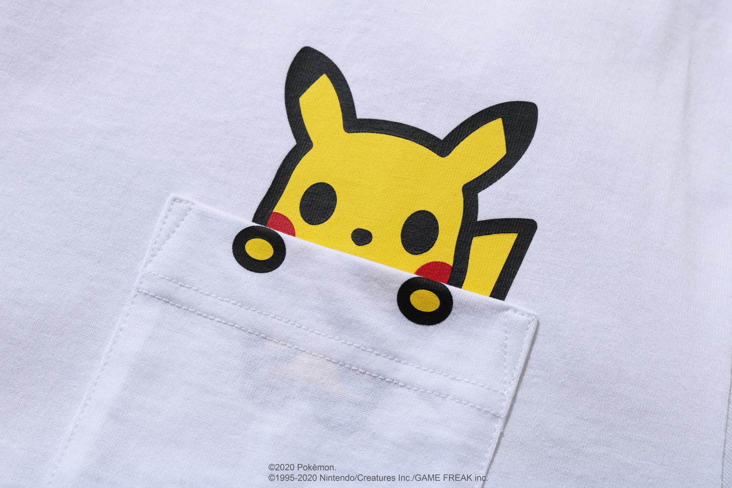 ポケモン×ア ベイシング エイプ、ベイビーマイロ風ポケモンTシャツやピカチュウの耳付きフーディー｜写真5