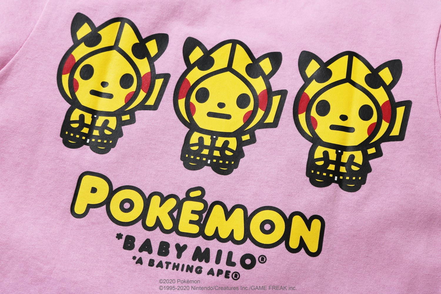 写真31 117 ポケモン ア ベイシング エイプ ベイビーマイロ風ポケモンtシャツやピカチュウの耳付きフーディー ファッションプレス