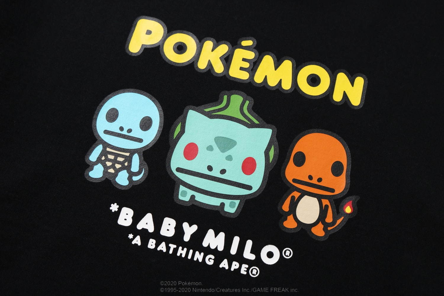 写真8 117 ポケモン ア ベイシング エイプ ベイビーマイロ風ポケモンtシャツやピカチュウの耳付きフーディー ファッションプレス