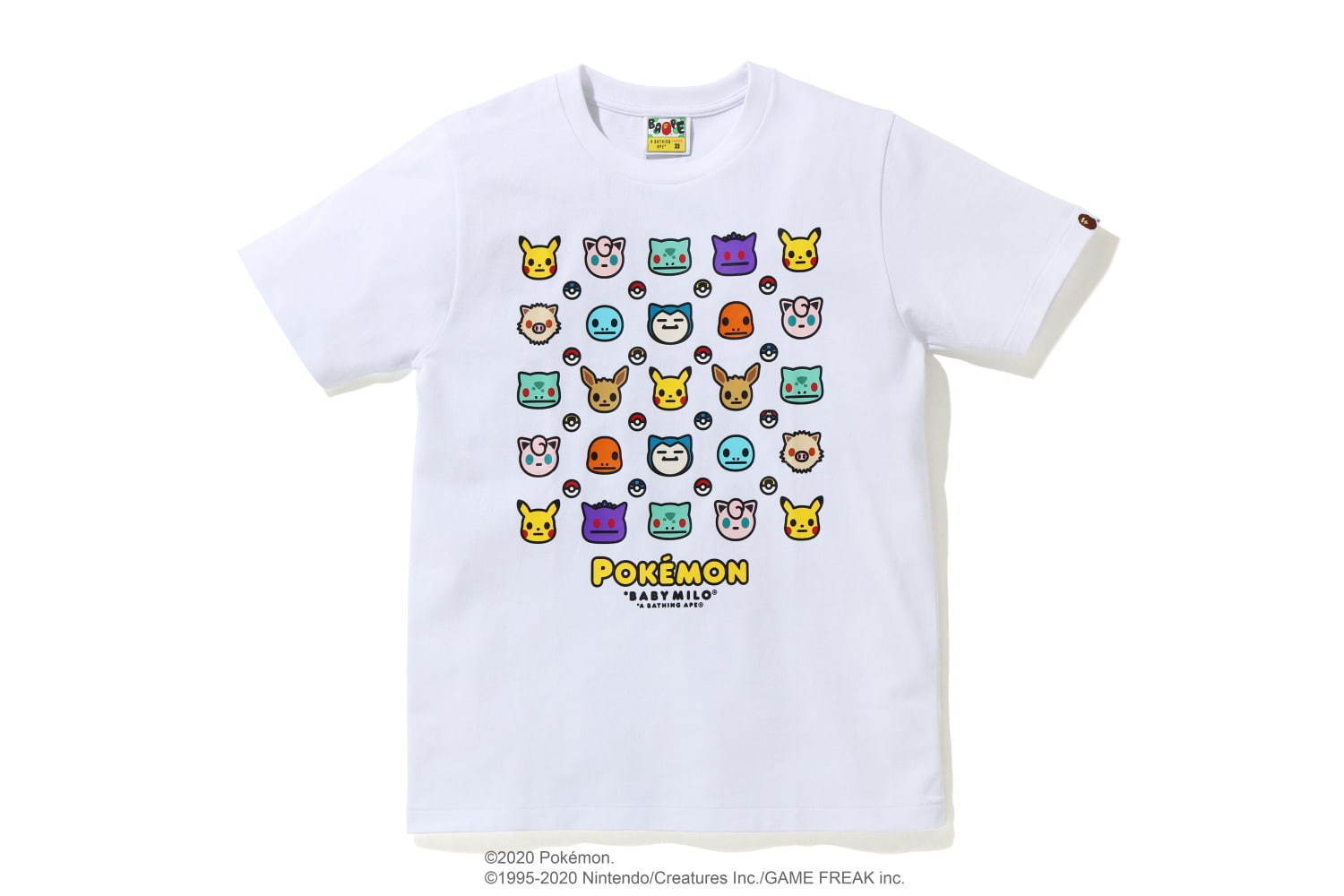 写真74 117 ポケモン ア ベイシング エイプ ベイビーマイロ風ポケモンtシャツやピカチュウの耳付きフーディー ファッションプレス