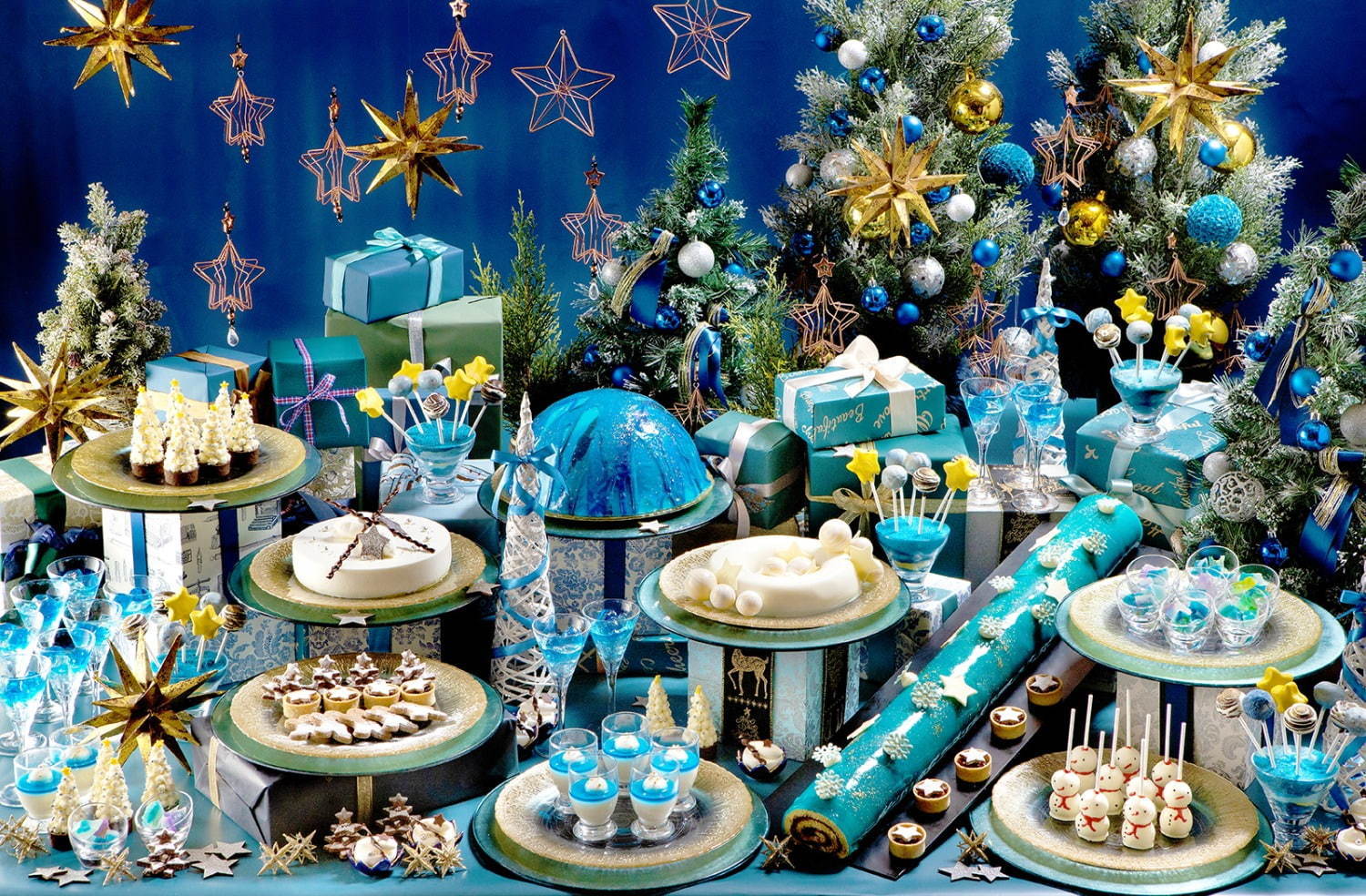 煌めく星空 イメージのクリスマススイーツビュッフェ ヒルトン福岡シーホークで 雪だるまケーキも ファッションプレス