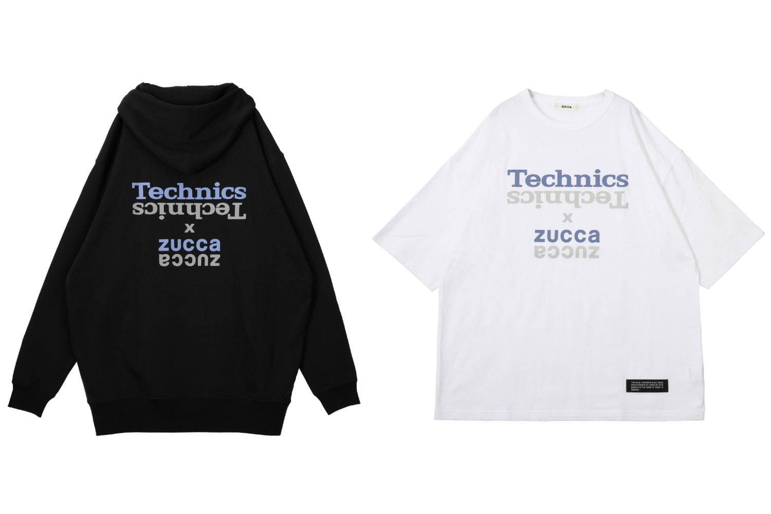 ズッカ×テクニクスのコラボパーカー＆Tシャツ、ターンテーブル「SL