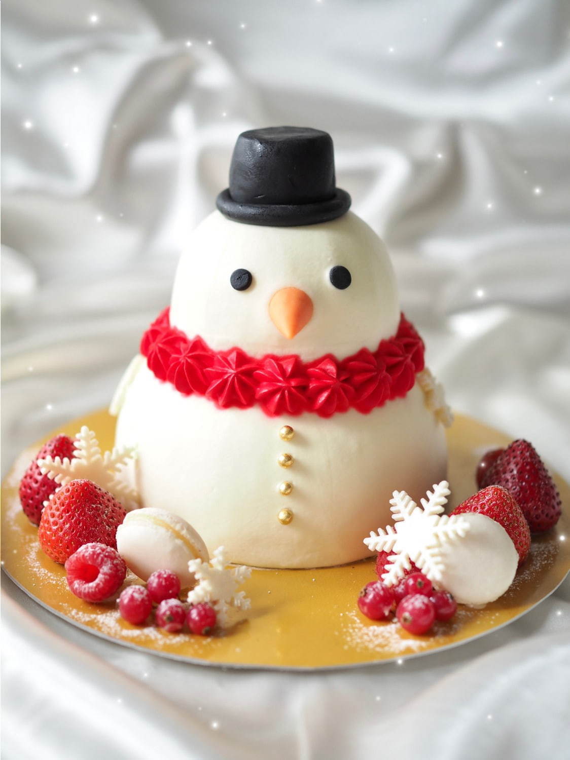 オーダーメイドケーキ専門店 ボンスイーツ のクリスマスケーキ 雪だるま ツリーを模って ファッションプレス