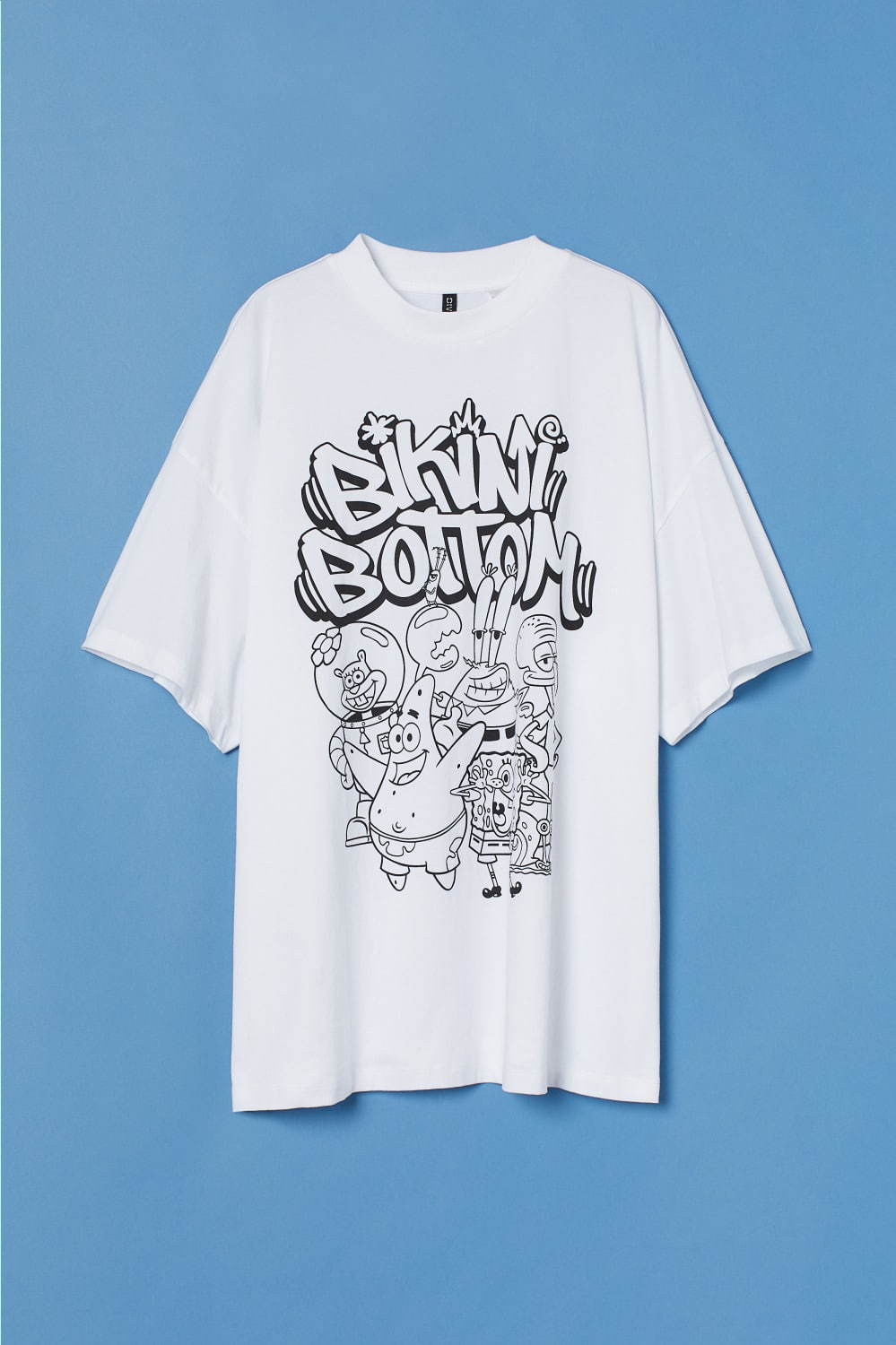 写真12 19 H M スポンジ ボブのウィメンズカプセルコレクション キャラのイラスト乗せたtシャツやスウェット ファッションプレス