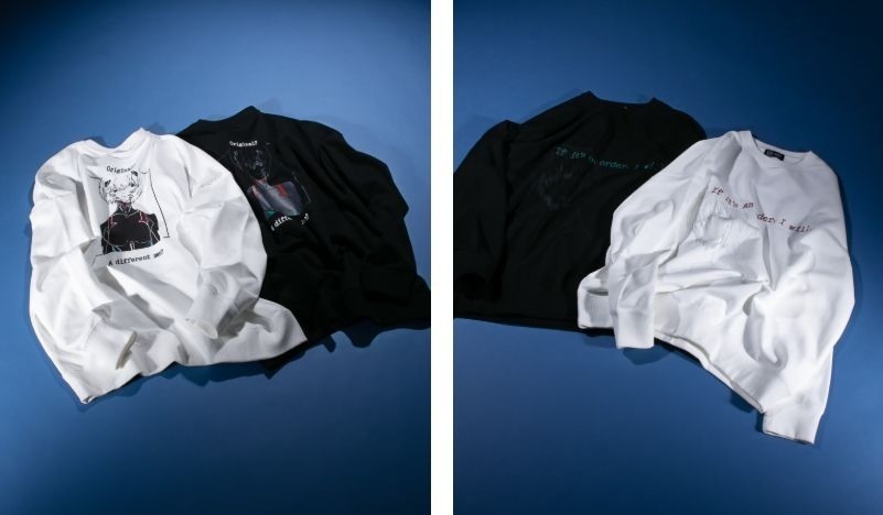 普及型HARE エヴァンゲリオンコラボ　アヤナミレイプリントロンT Tシャツ/カットソー(七分/長袖)
