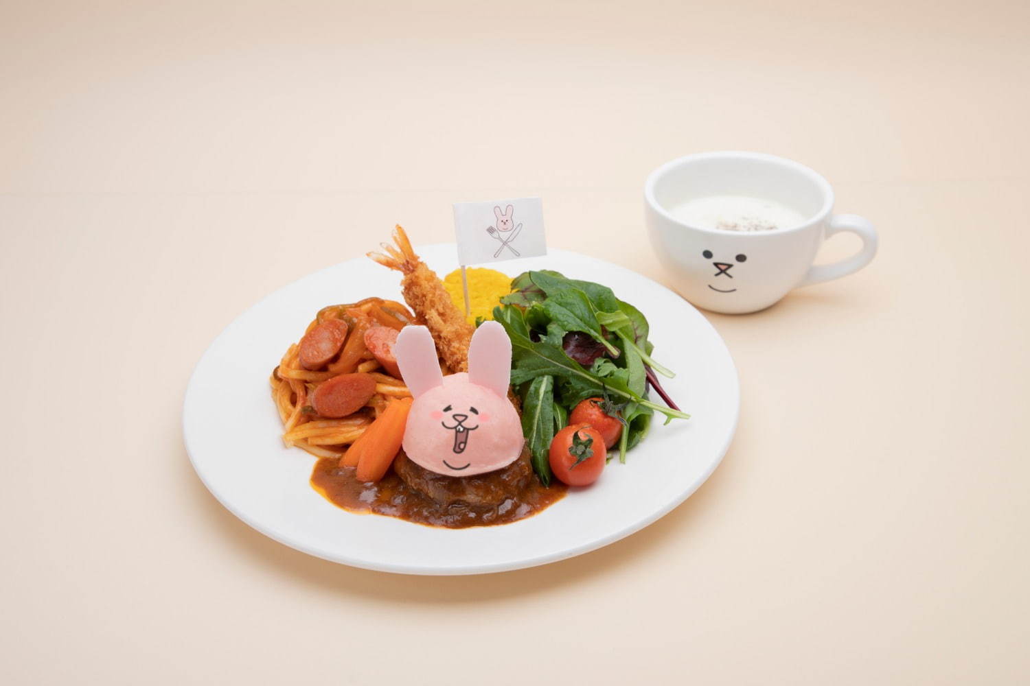 キューライスのキャラクターカフェが東京 愛知 大阪で スキウサギ 悲熊のフードやスイーツ ファッションプレス