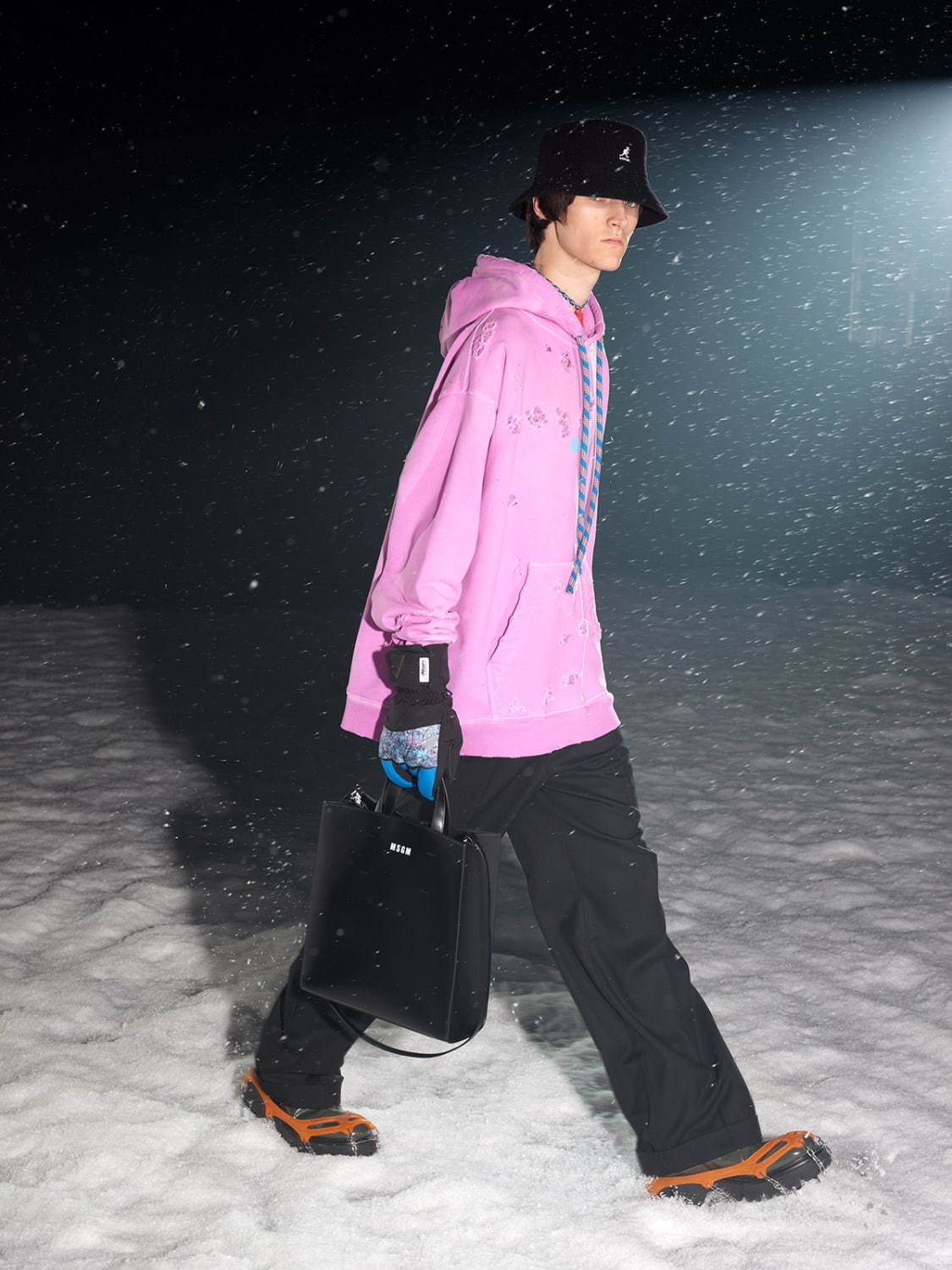 MSGM 2021年秋冬メンズコレクション - 雪山でのアドベンチャー、自然への羨望｜写真19