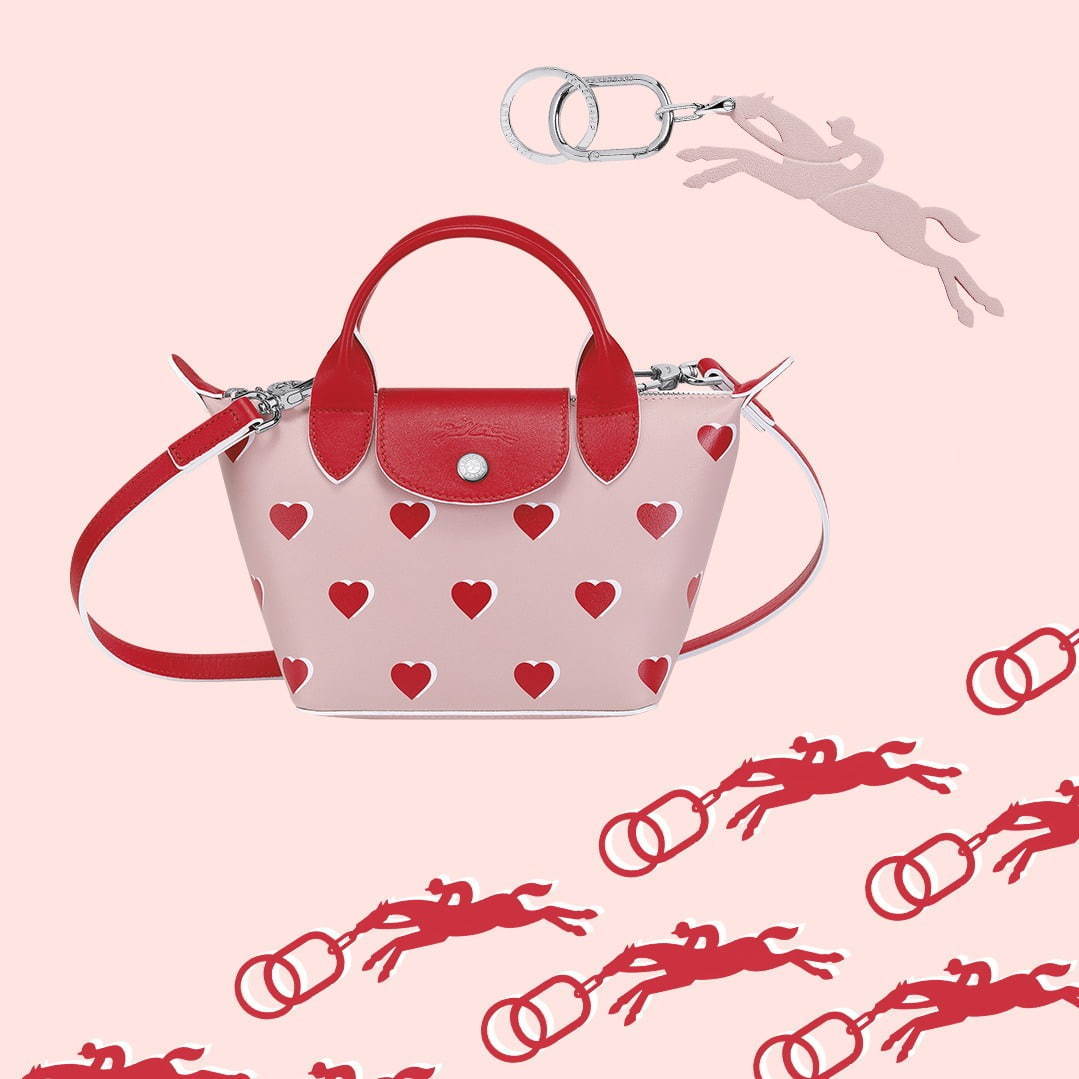 ロンシャンの‟真っ赤なハート柄”バレンタイン限定バッグ「ル プリ