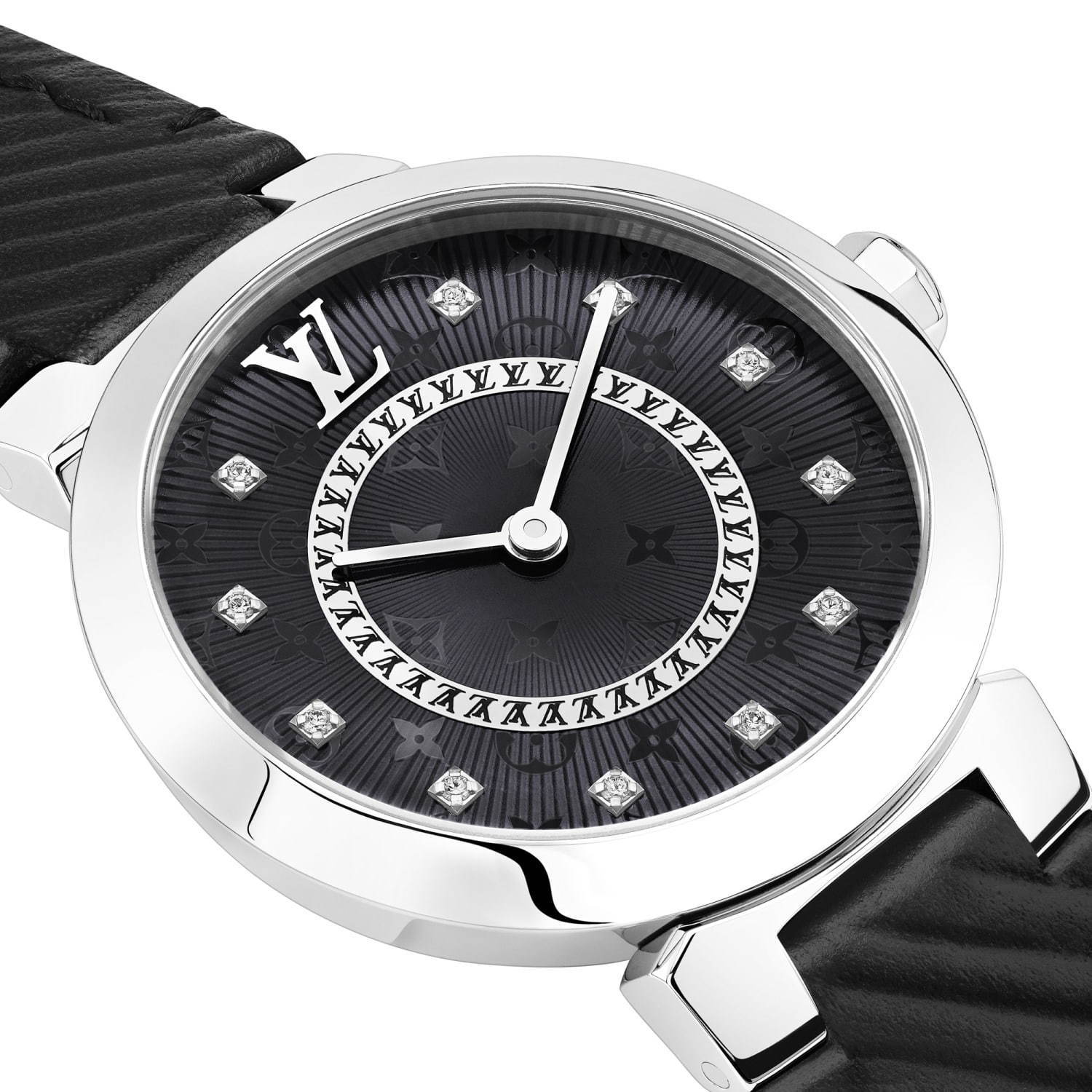 ルイ・ヴィトンの腕時計「タンブール スリム」新作“ブラック