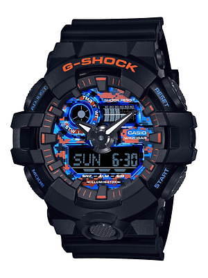 G-SHOCKの新作、街のネオン×迷彩柄の“都会派カモフラージュ”全5モデル