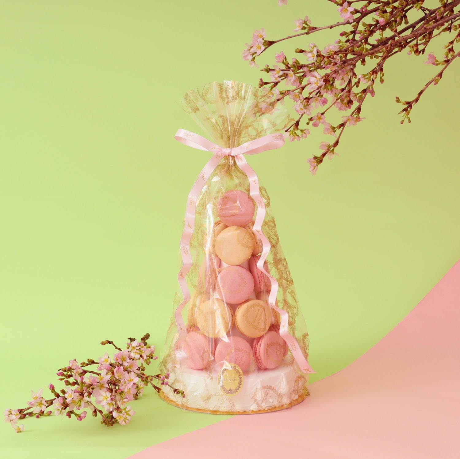 ラデュレの桜スイーツ、桜の花を飾ったショートケーキや「サクラ 