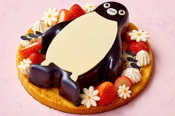 春の庭に寝そべる Suicaのペンギン ホワイトチョコレートケーキ 池袋 ホテルメトロポリタン限定で ファッションプレス