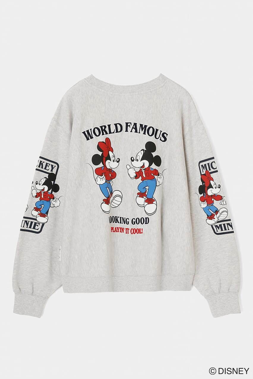 マウジー ディズニー ウェア新作 デニムパンツ穿いたミッキーマウス のスウェットやtシャツ ファッションプレス