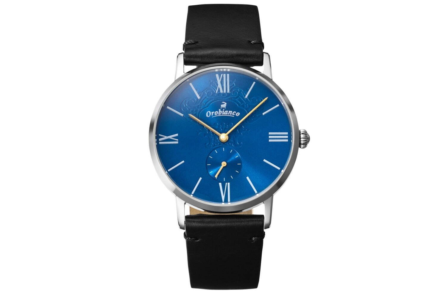 オロビアンコ25周年腕時計は夜空のような青色文字盤×漆黒ベルト - ザ 