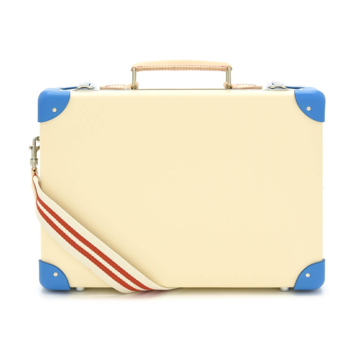 グローブ・トロッター“英国の家族旅行”着想のストライプ柄スーツケース、白い砂浜×青い海カラー｜写真8