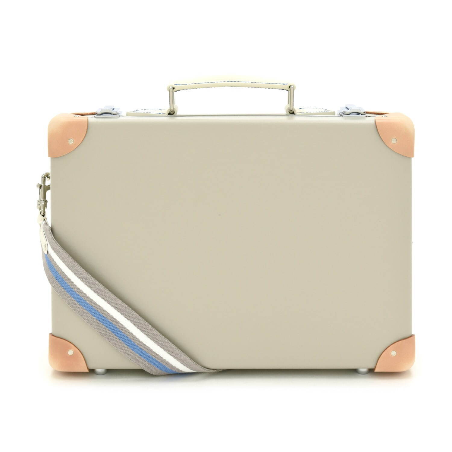 グローブ・トロッター“英国の家族旅行”着想のストライプ柄スーツケース、白い砂浜×青い海カラー｜写真13