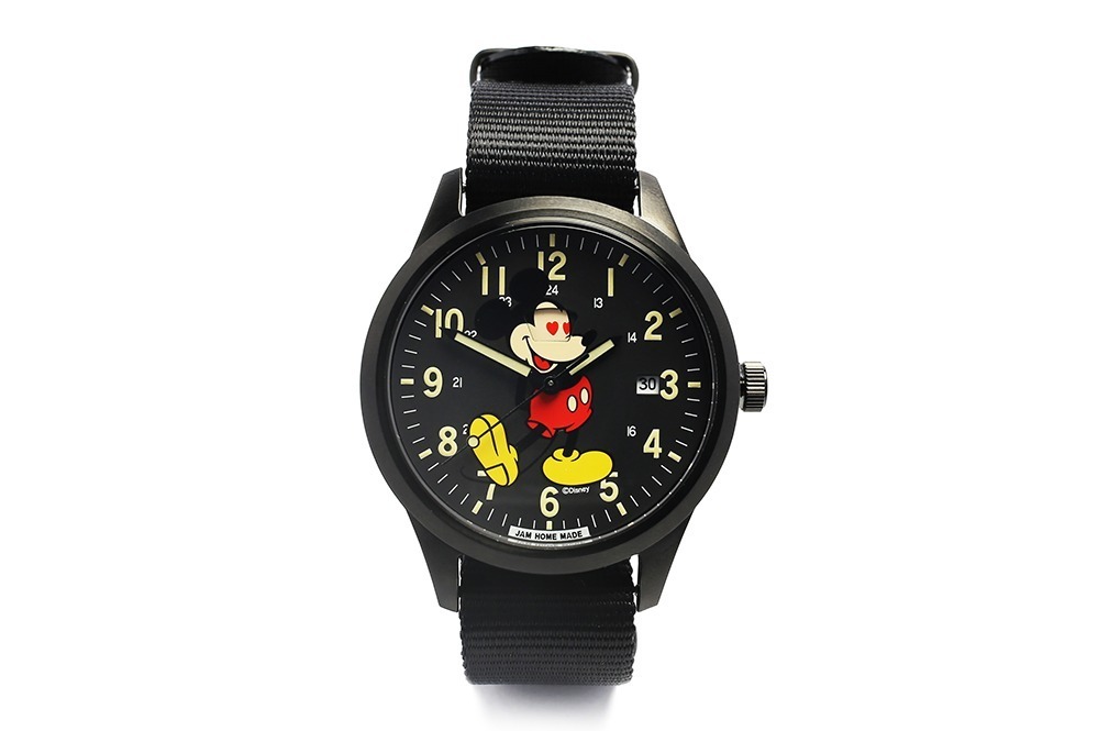 腕時計(アナログ)ジャムホームメイド　ミッキー自動巻腕時計