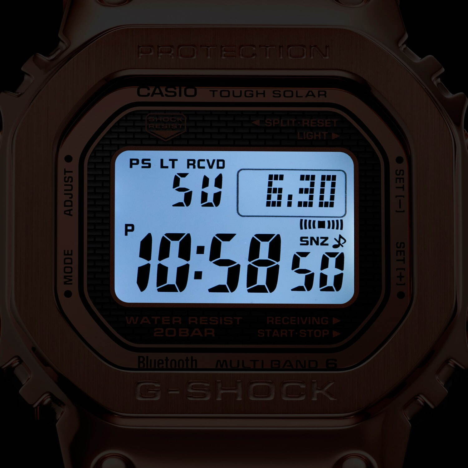 G-SHOCK“ローズゴールド”のフルメタル腕時計、“金属の塊”から削りだしたような質感に｜写真10