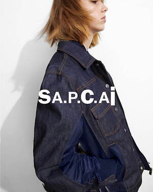 【美品】sacai apc コラボ デニムジャケット MGジャン/デニムジャケット