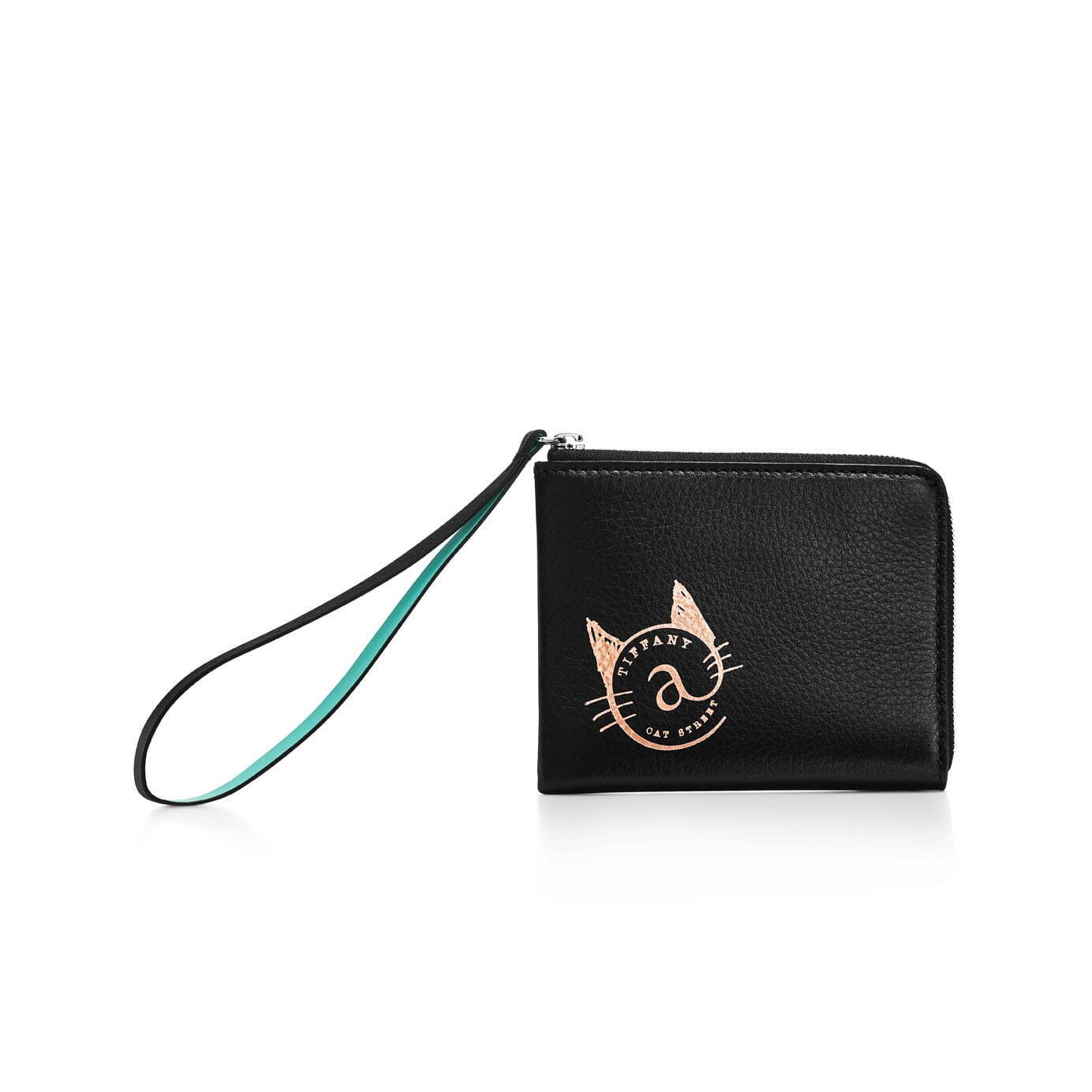 ティファニー「ネコモチーフ」の財布＆カードケースに新色・ブラック 
