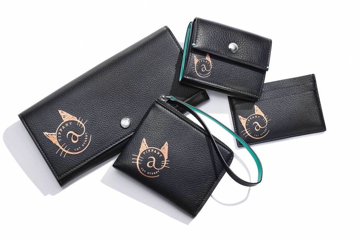 ティファニー「ネコモチーフ」の財布＆カードケースに新色・ブラック
