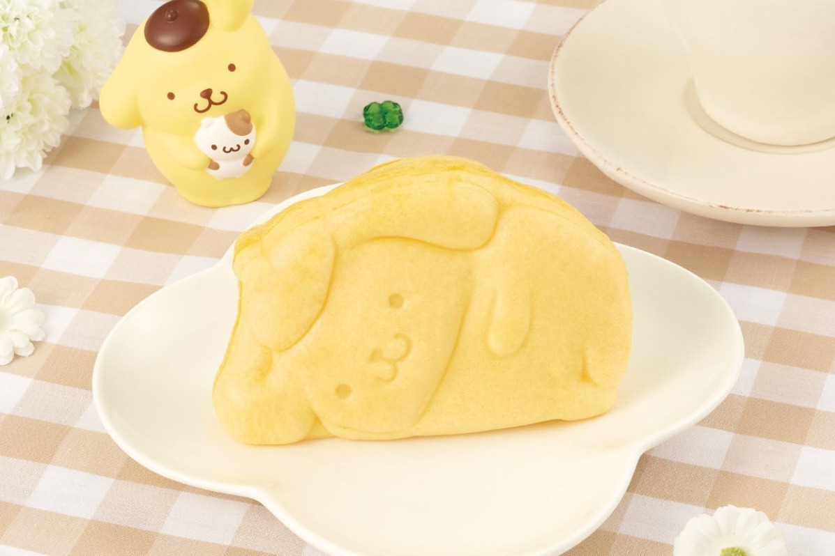 サンリオ ポムポムプリンの寝姿 風ローソン限定スイーツ もちもち食感 プリン味のクリーム ファッションプレス