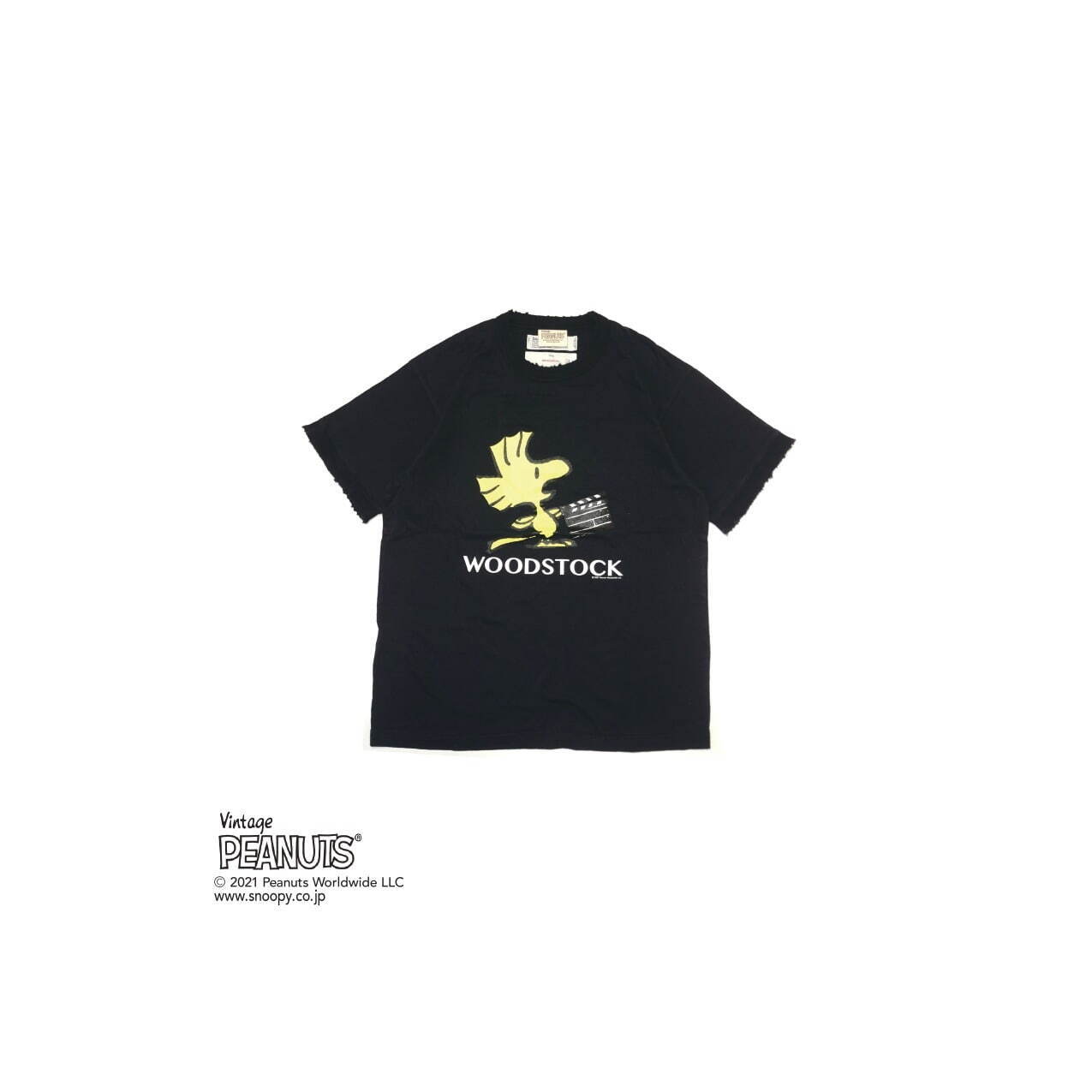 ダイリク×ピーナッツ「ウッドストック」のトリムTシャツ、洗い