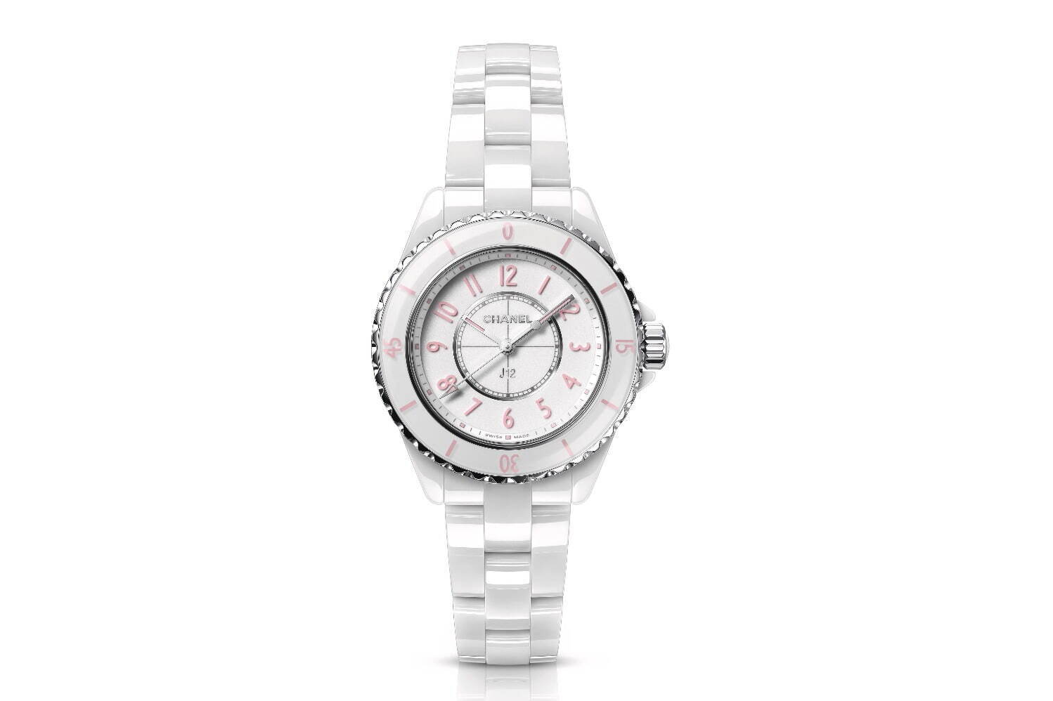 シャネルのアイコン腕時計 J12 新色 ホワイト ピンク 世界限定1 0本で ファッションプレス