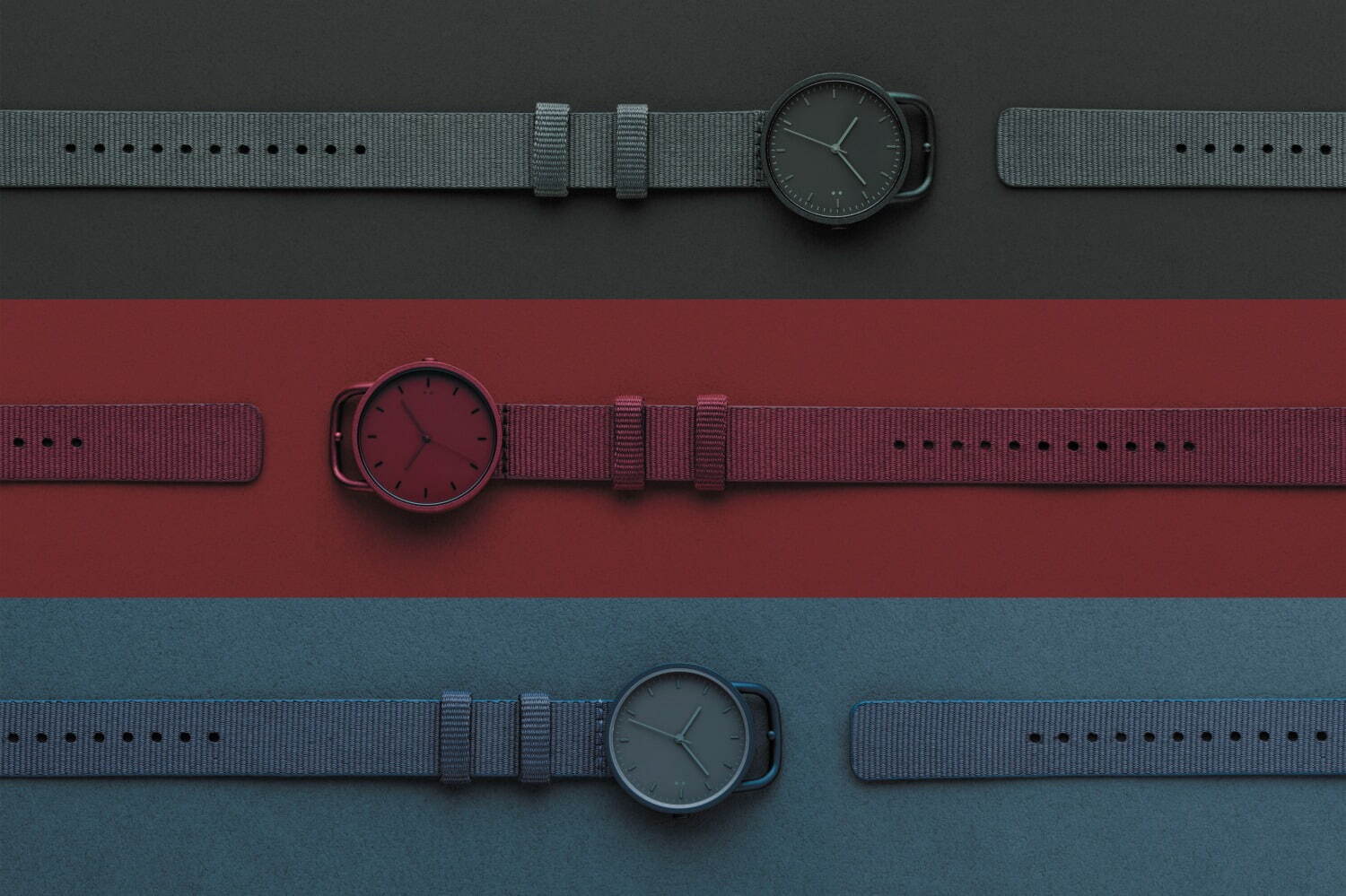 nendoの腕時計ブランド「10:10」バックルシリーズにくすみカラーの限定