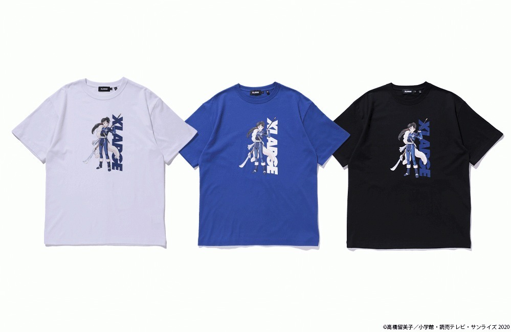 XLARGE×『犬夜叉』のコラボTシャツ、『半妖の夜叉姫』から3人の