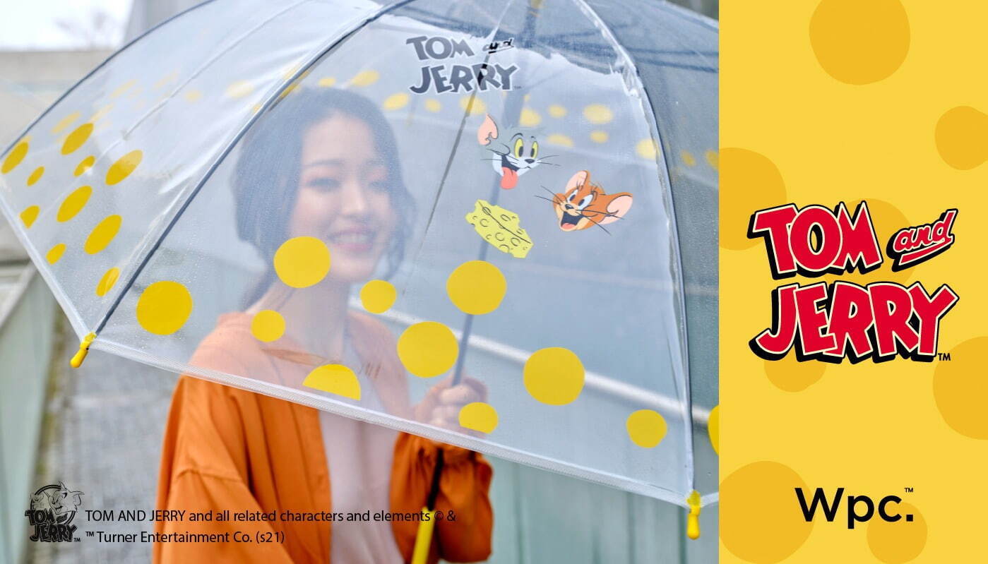 Wpc トムとジェリー チーズ穴 の水玉ビニール傘やトム ジェリーの総柄日傘 ファッションプレス