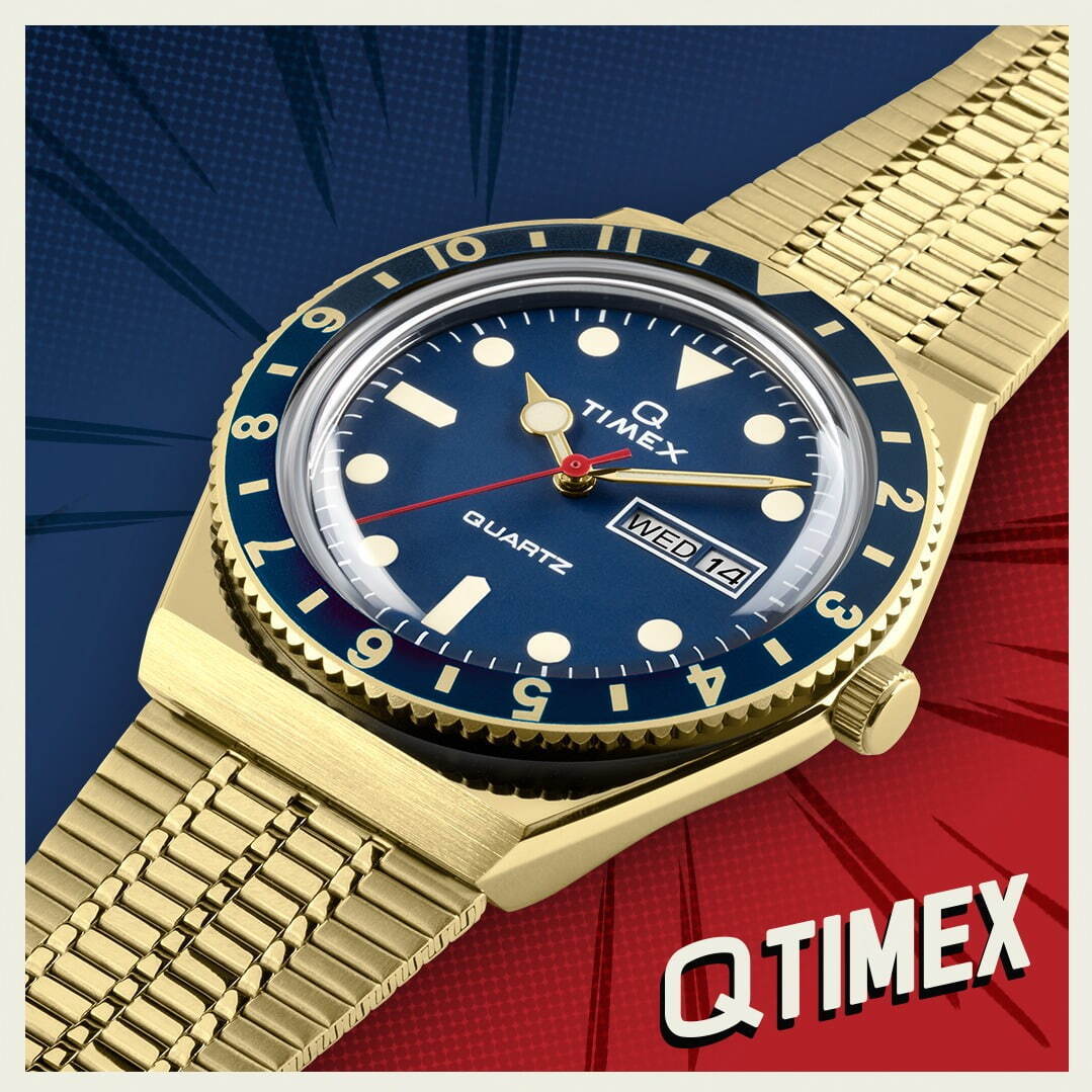 タイメックスの復刻腕時計「Q タイメックス」に新色、オール