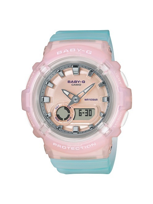 BABY-G“パステルカラー”の新作腕時計、涼し気スケルトンやマット調 