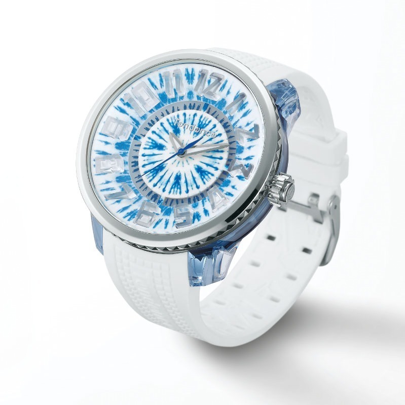テンデンス“タイダイ柄”の腕時計、インデックスが光る「フラッシュ」に