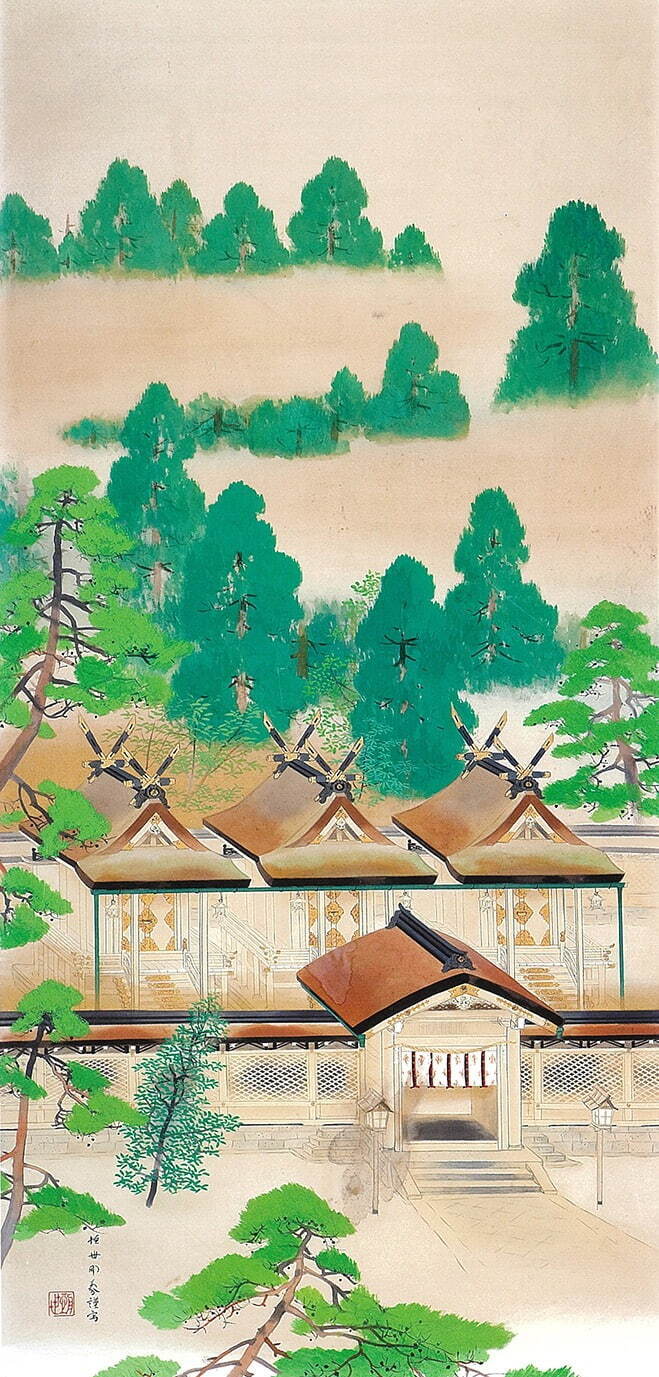 特別企画展「生誕130年 堂本印象」京都府立堂本印象美術館で、《木華開