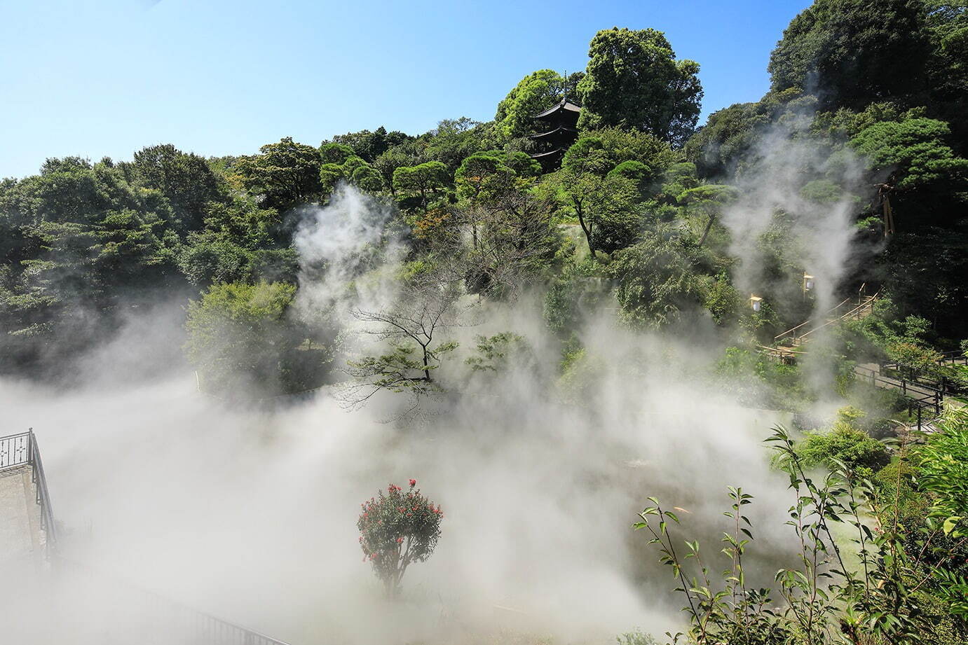 ホテル椿山荘東京の庭園がミスト量1 の 涼 雲海 に 江戸風鈴や竹籠灯りと楽しむ夏の涼 ファッションプレス