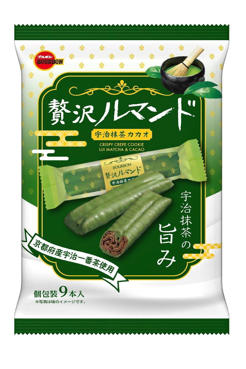 “ルマンド以上”の人気菓子「贅沢ルマンド」に宇治抹茶カカオ限定発売、ほろ苦い大人の味わい｜写真2