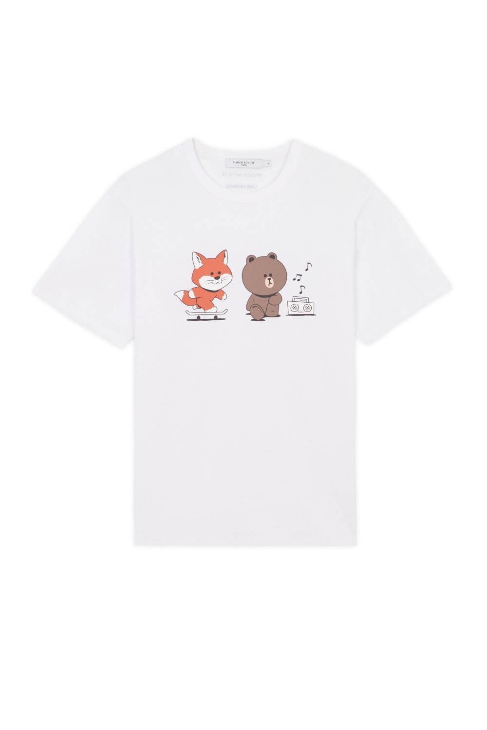 メゾン キツネ“LINE FRIENDS風”キツネ×ブラウンのコラボTシャツ、トート＆マグも｜写真11