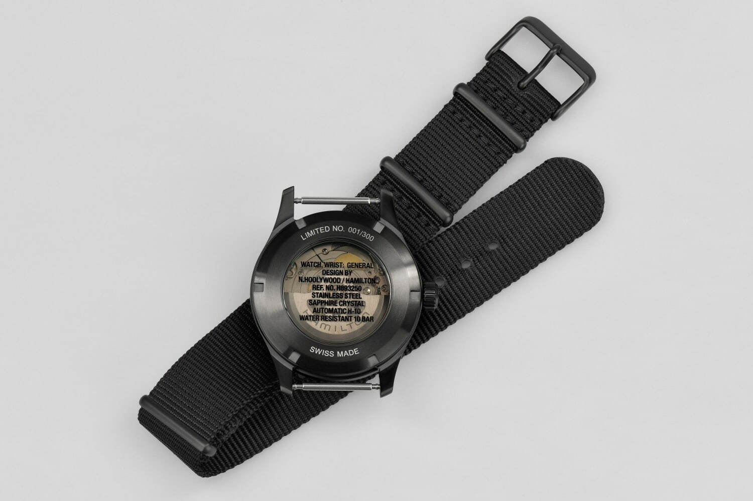 HAMILTON ハミルトン 時計 H6958943 × N.HOOLYWOOD エヌハリウッド 500本限定 カーキ フィールド メカニカル ウオッチ ブラック系
