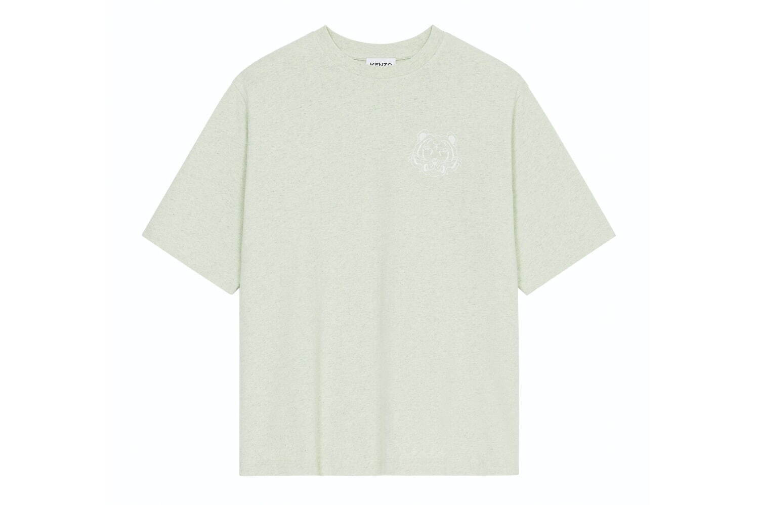 ケンゾーの新作Tシャツ - 胸に“虎”モチーフ配した全4色で、リサイクル